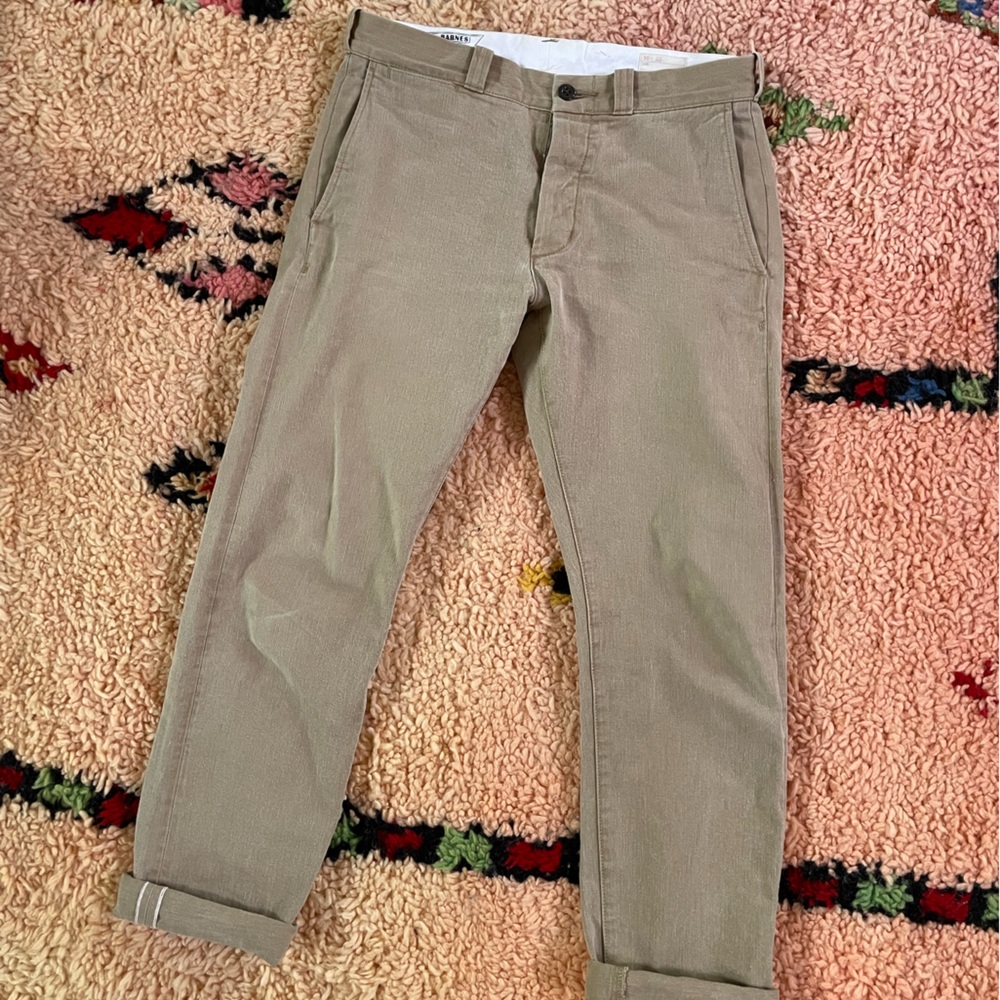 Wallace and barnes selvedge chino 30x32 khaki